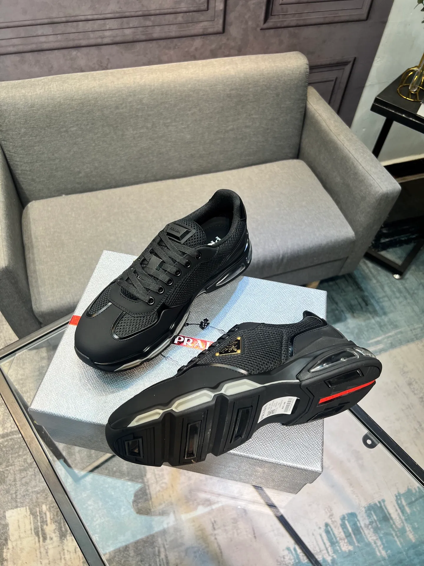 Men's shoes 💰660 [PRADA] Men's shoes are popular in the counter, official website is synchronized, 1 high-quality shipment ✔️ Original frosted cowhide + cowhide lining, 1🆚1 replica, original sole, 38-45 (45 customized, non-refundable)